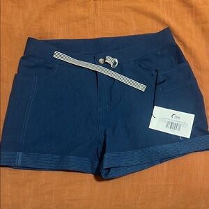 Blue Shorts with Adjustable Waistband